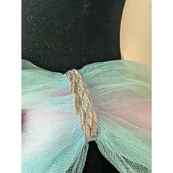 💜Handmade Fairy Pixie Dress – Lavender with Floral Tulle – 36B Base - Picture 4 of 10